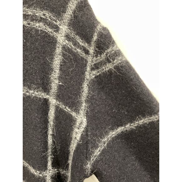 STEPHAN SCHNEIDER Wool/Alpaca Men’s Black & Gray Plaid Sweater Size 5 Small - Picture 6 of 8